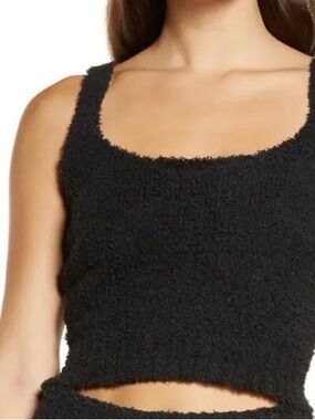 SKIMS Black Cozy Tank Top